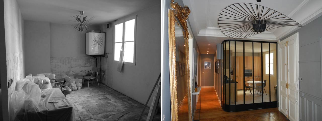 renovation appartement haussmannien avant apres
