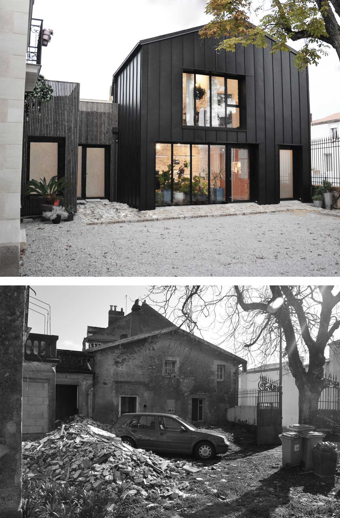 Rénovation energétique dans le cadre de la rénovation complète d'une maison par un architecte dans les Bouches du Rhône