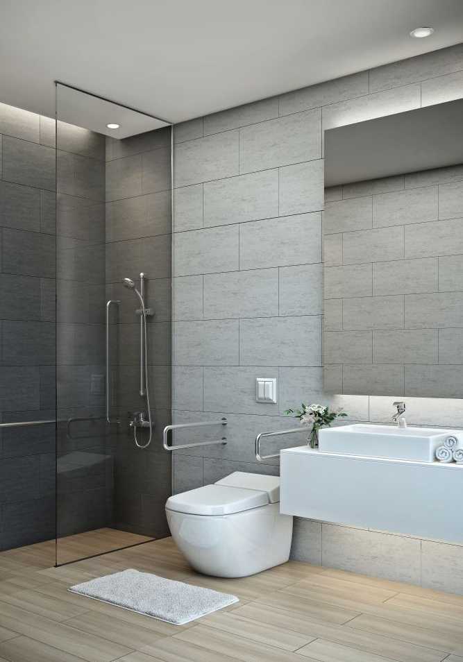 Un architecte in Marseille aménage une salle de bain adaptée aux personnes en situation de handicap
