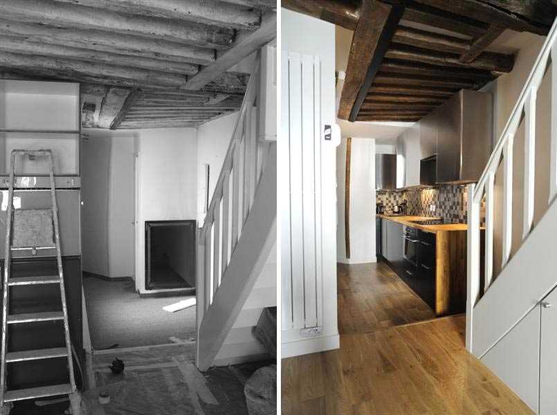 Rénovation d'un escalier dans un appartement en duplex à Marseille