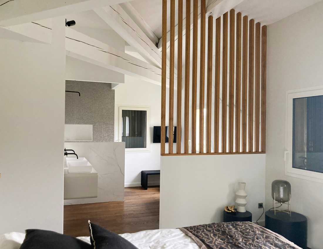 Suite parentale aménagée par un architecte d'intérieur