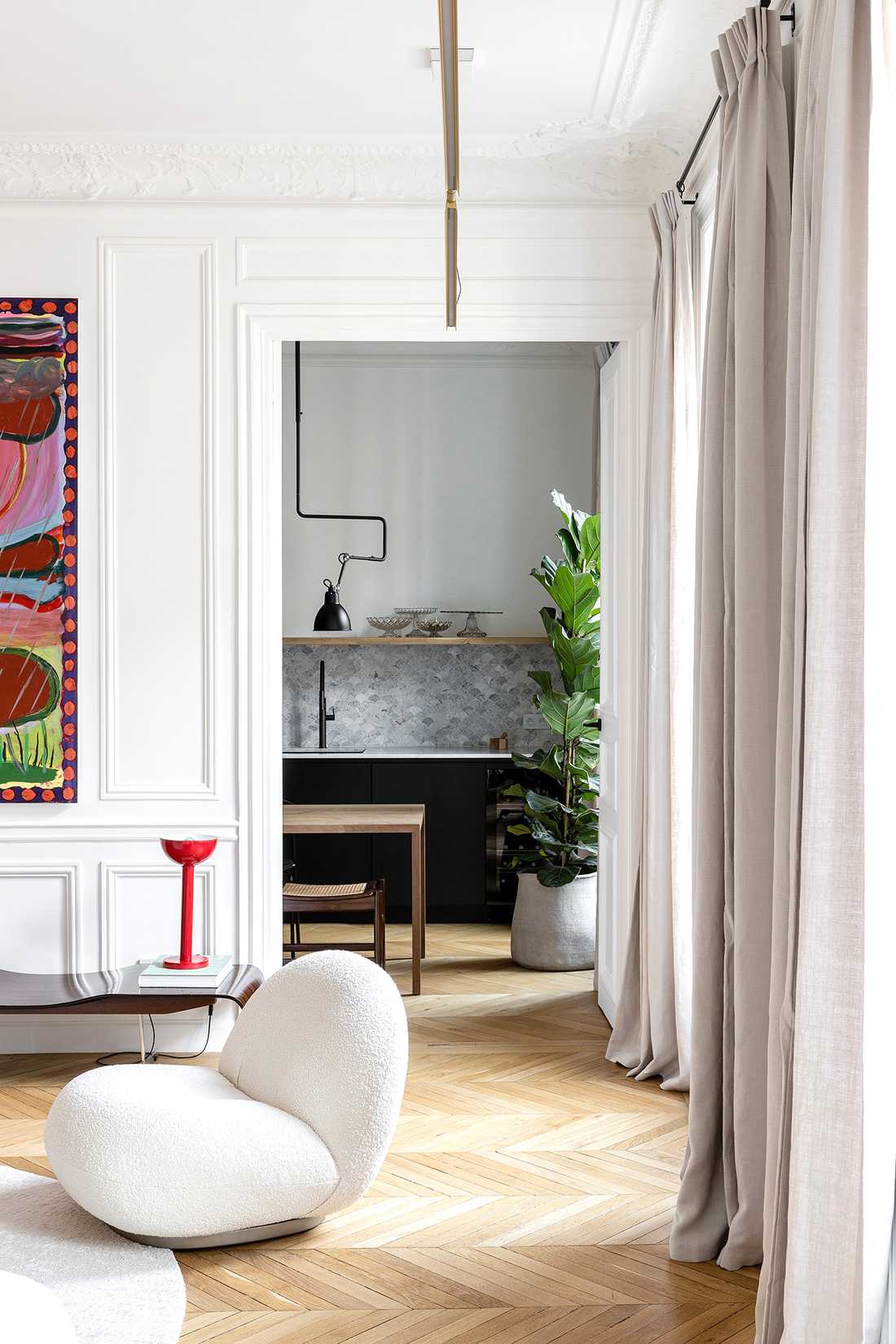 Haussmannian apartment designed by an interior designer in Marseille