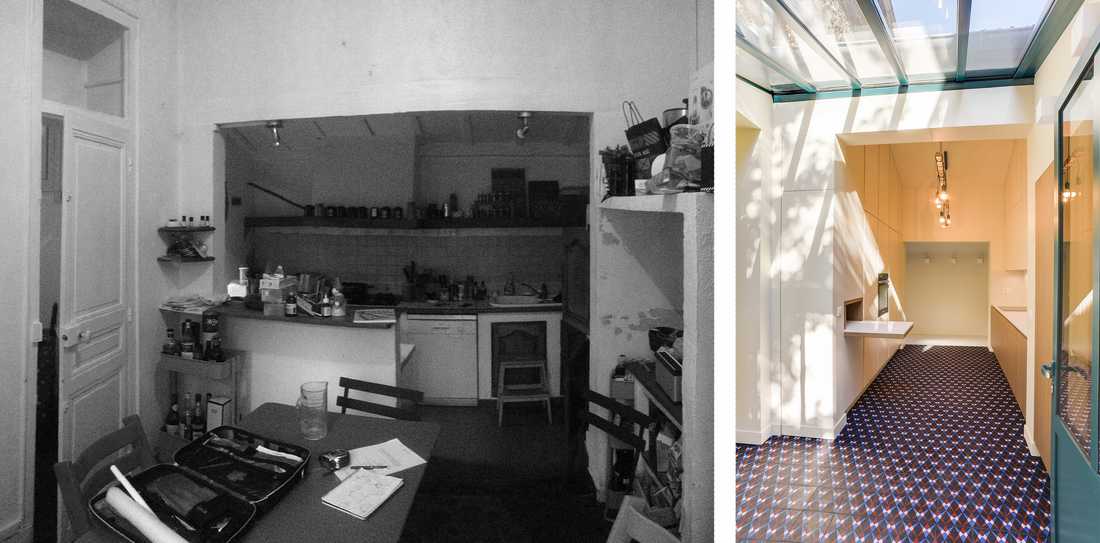 Avant-après : Rénovation de la cuisine d'une meulière par un architecte d'intérieur à Marseille