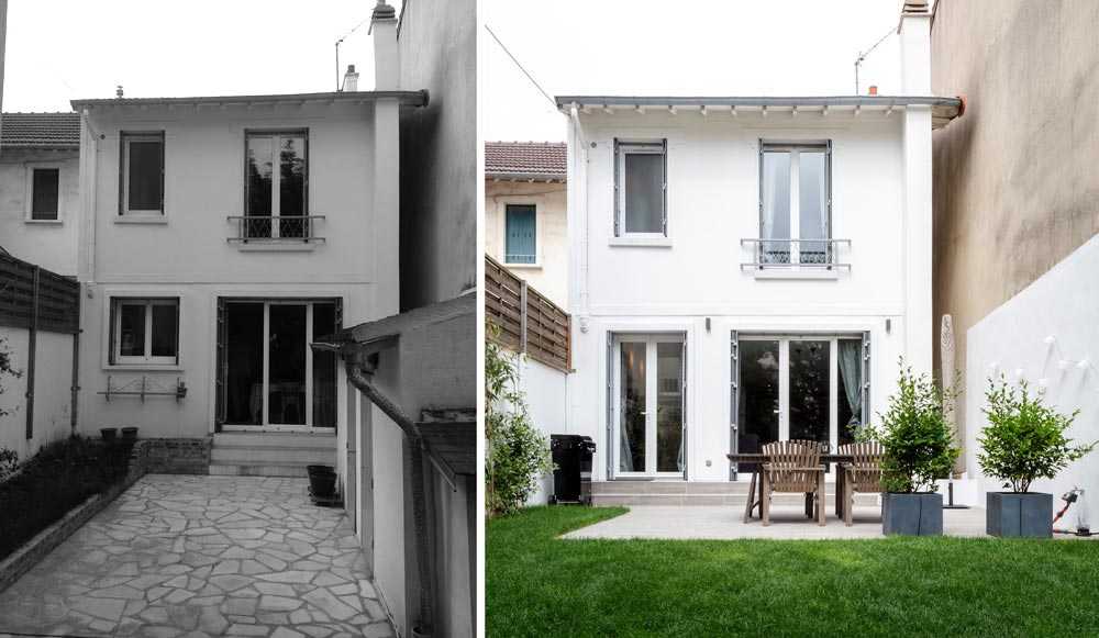 Rénovation de la facade d'une maison de ville à Marseille