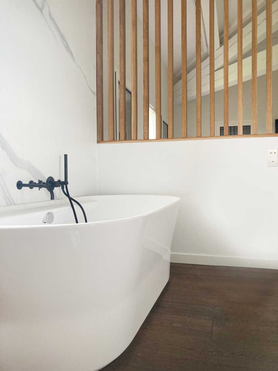 Baignoire de la salle de bain
