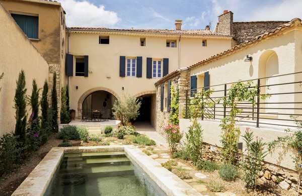 Landscaping of an authentic Provençal garden