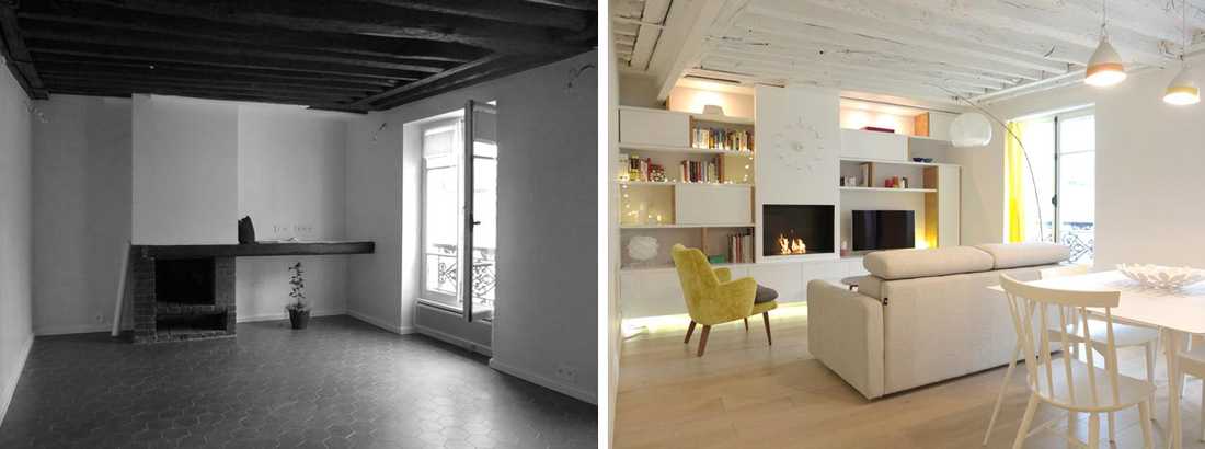 Un architecte d’intérieur rénove un ancien appartement de deux pièces à Marseille