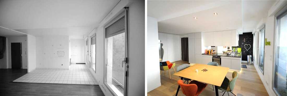Architecture d'intérieur dans un appartement dans les Bouches du Rhône