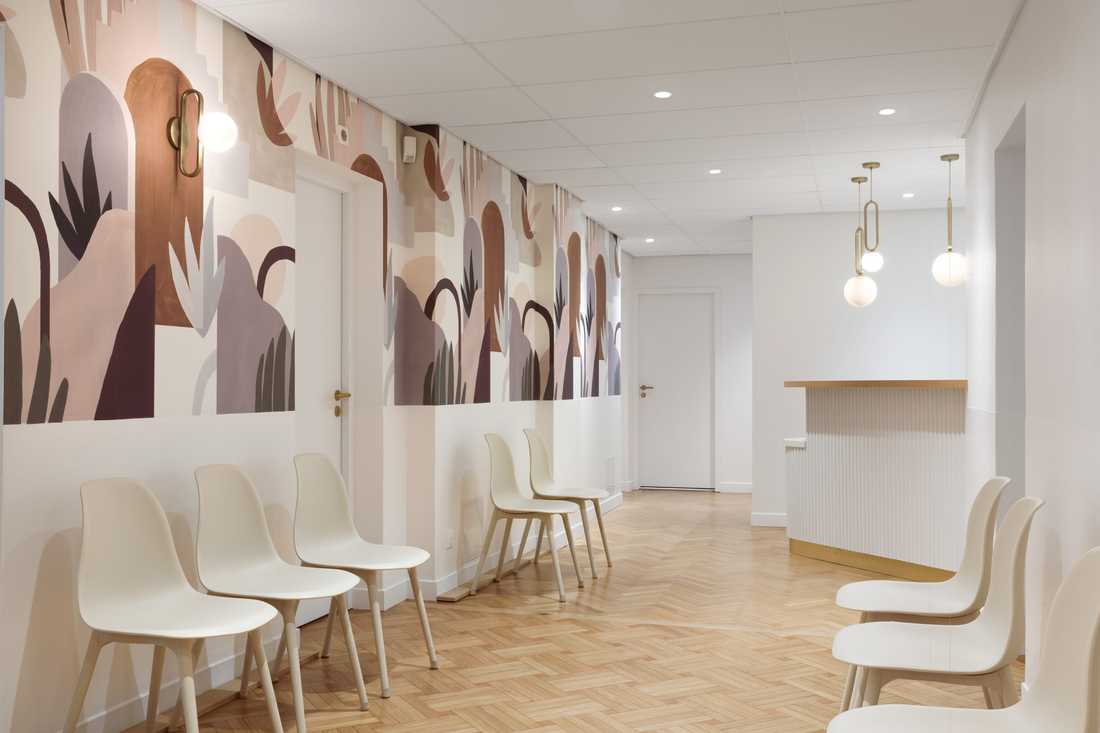 Salle d'attente d'un cabinet de dermatologie