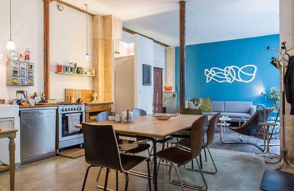 Relooking d'un appartement - loft en rez-de-chaussée par un décorateur d'intérieur à Marseille