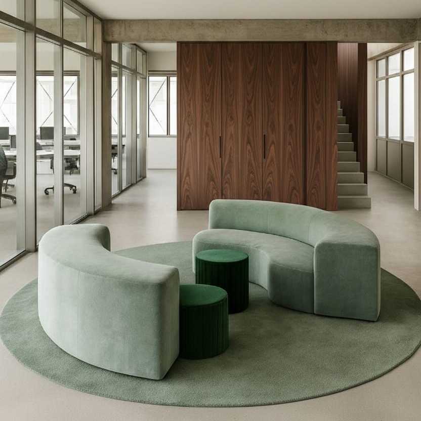 Accueil d'une entreprise aménagé par un architecte à Marseille