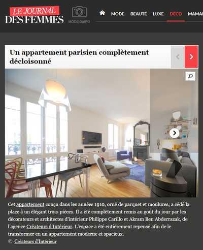 Article sur le décloisonnement d'un appartement