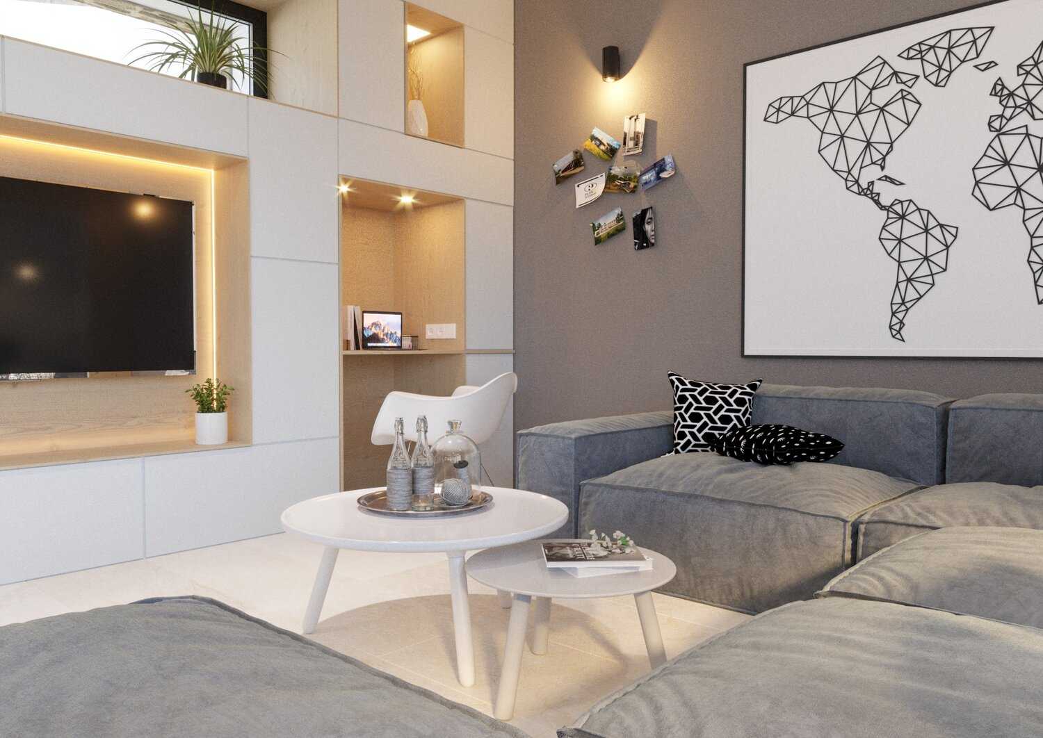Construction of a contemporary villa