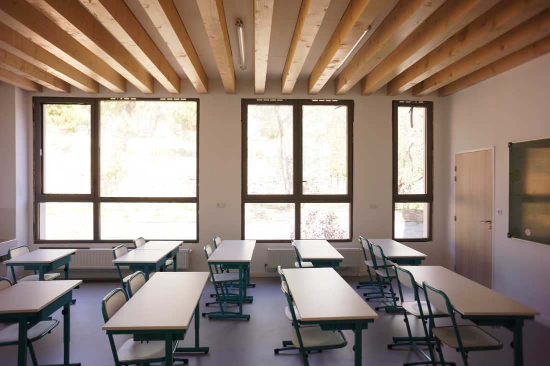 Salle de classe aménagée par un architecte à Marseille
