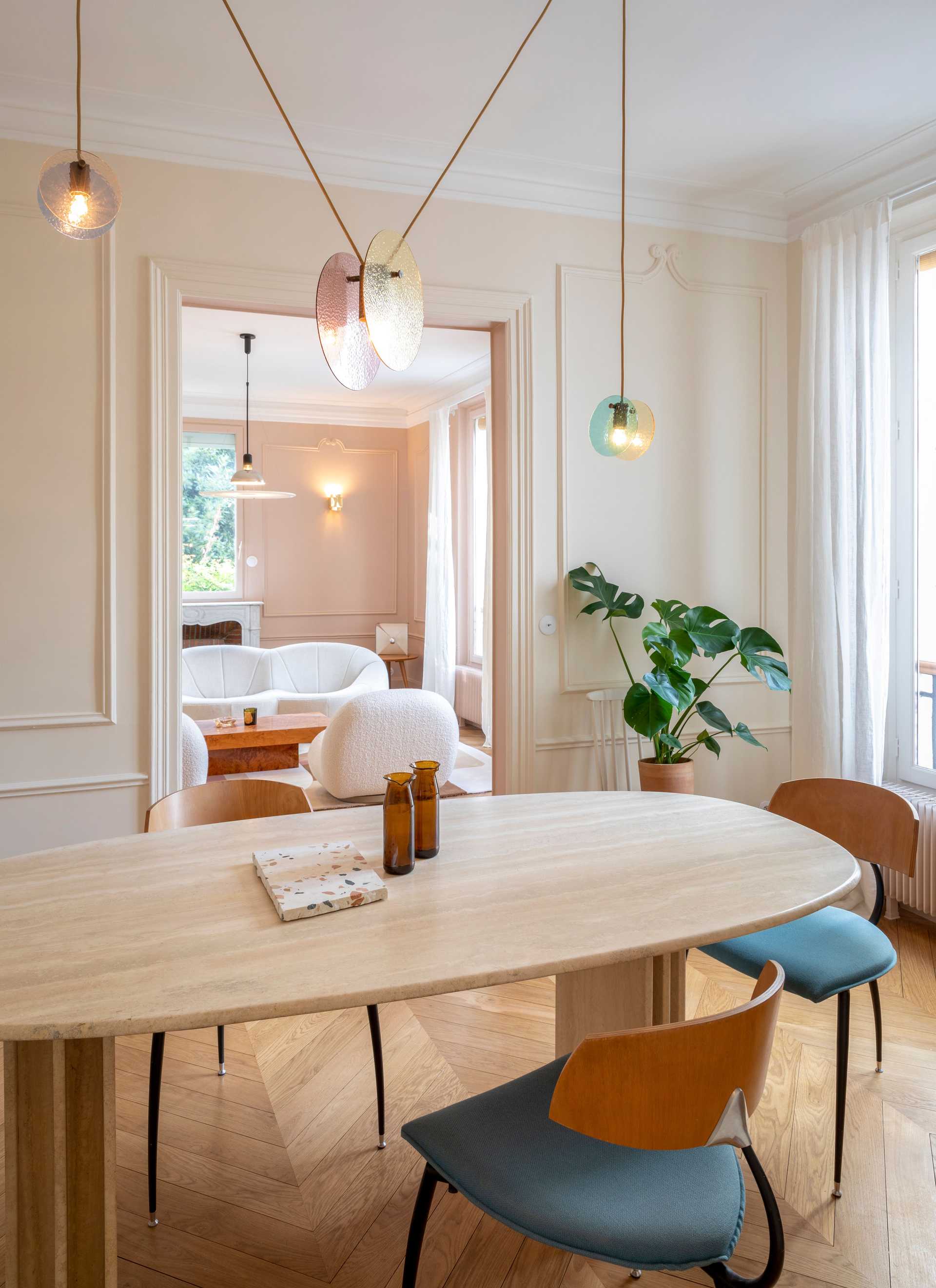 Interior decoration of an old apartment in Marseille