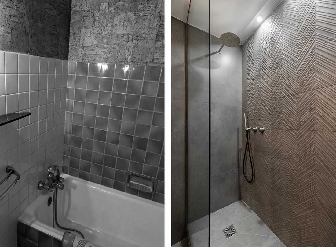 Avant-Après : Aménagement d'une salle de bain par un architecte à Marseille