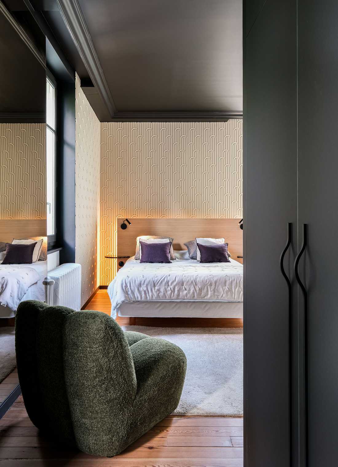 Chambre d'hôtel aménagée par un architecte d'intérieur dans les Bouches du Rhône