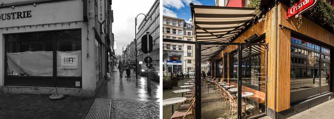 Rénovation de la facade d'un restaurant par un architecte à Marseille