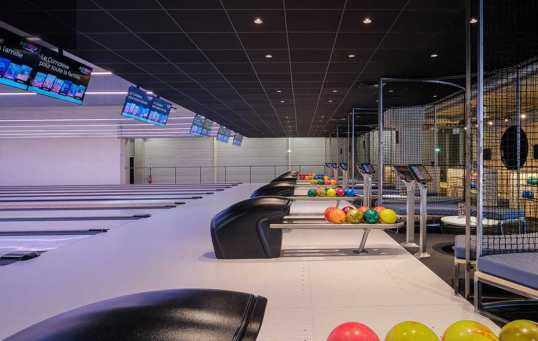 Design intérieur d'un bowling à Marseille
