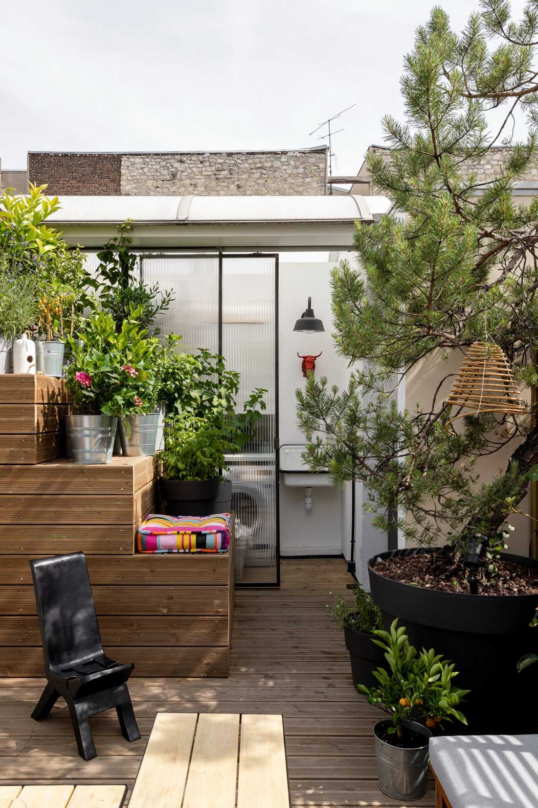 Toit-terrasse du triplex à Marseille