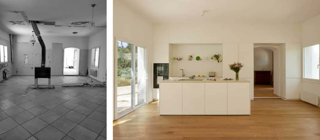 Avant - Après : Rénovation d'une maison provençale par un architecte à Aix