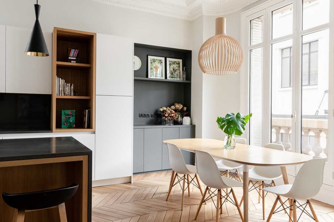 Furnishing of an apartment purchased off-plan by an interior designer in Marseille