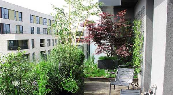 Aménagement de la terrasse d'un penthouse par un paysagiste à Marseille