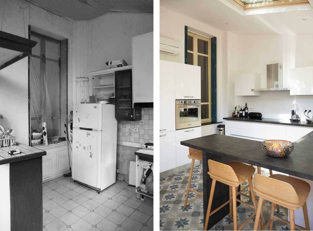 Rénovation de la cuisine d'une maison de ville à Marseille